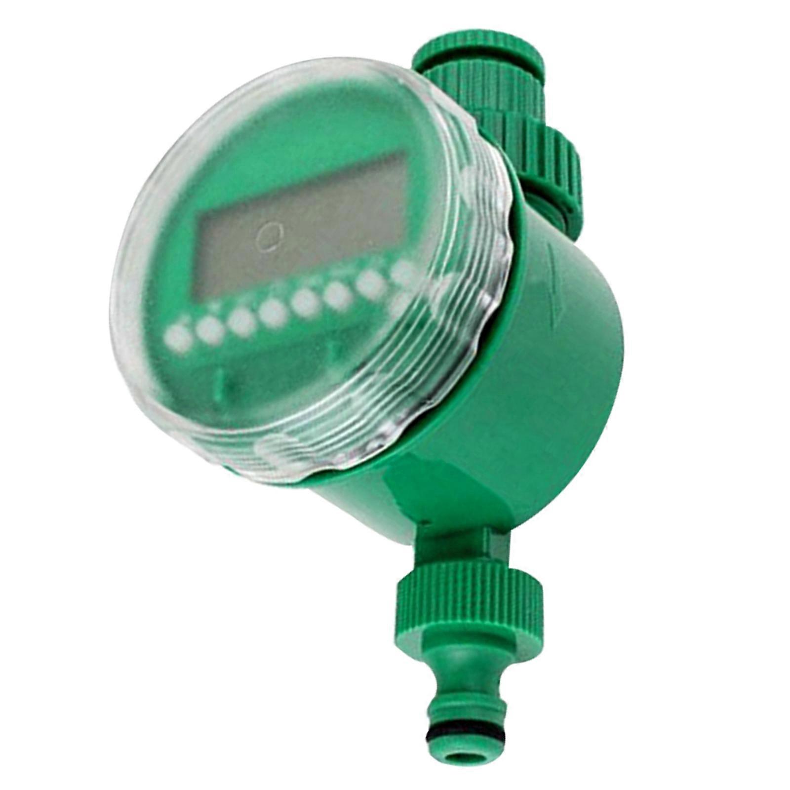 Irrigation Timer Automatic Controller for Garden Watering 2Pcs Green