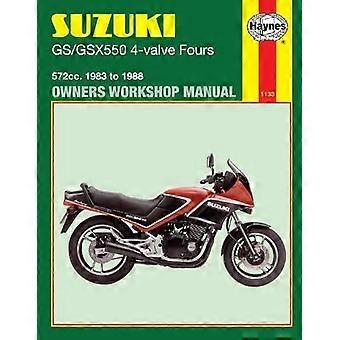 Suzuki GS/GSX550 4-ventil fire 572cc 1983-88 Workshop brukerhåndboken (motorsykkel manualer)