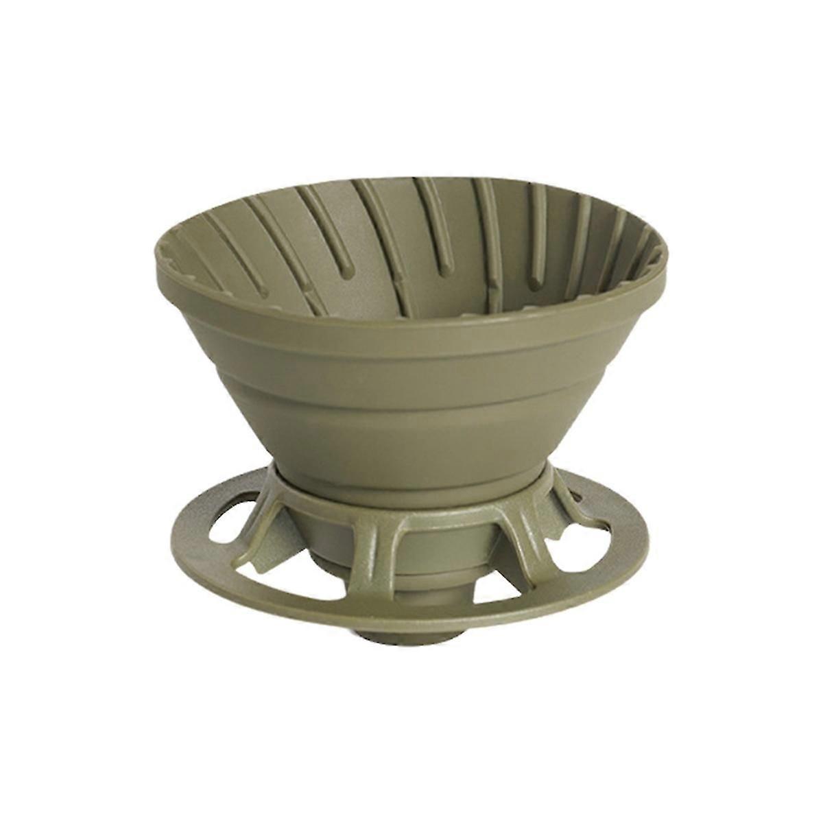 Silicone Foldable Coffee Dripper Reusable with Holder Coffee Filter Cup Space-Saving Foldable Coffe