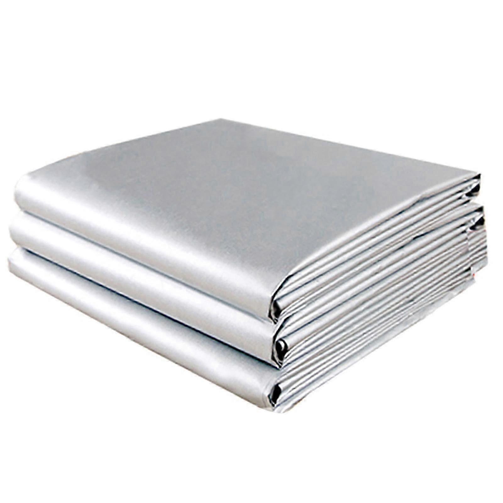 Multi Purpose Waterproof Poly Tarp Cover, Silver/Black, 1-Pack