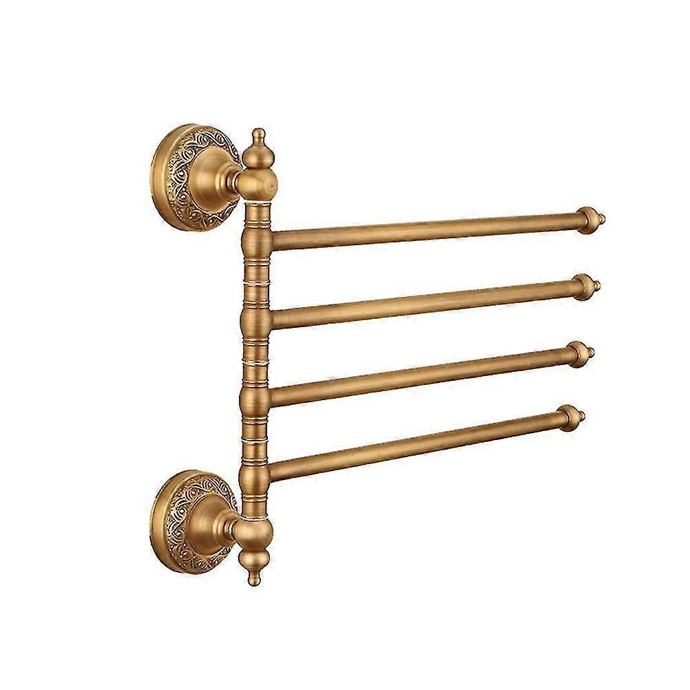 4 Tier Retro Copper Rotatable Towel Rack