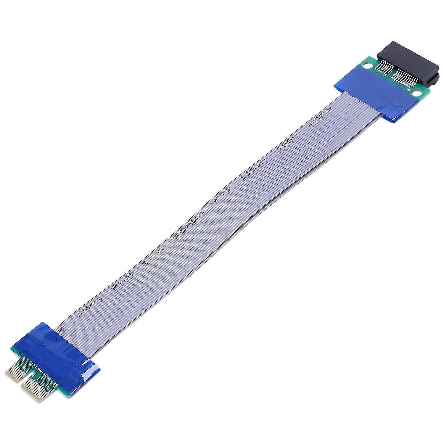 Pci- Pci-e 1x Riser Card Flex Extender Extension Cable For Pc