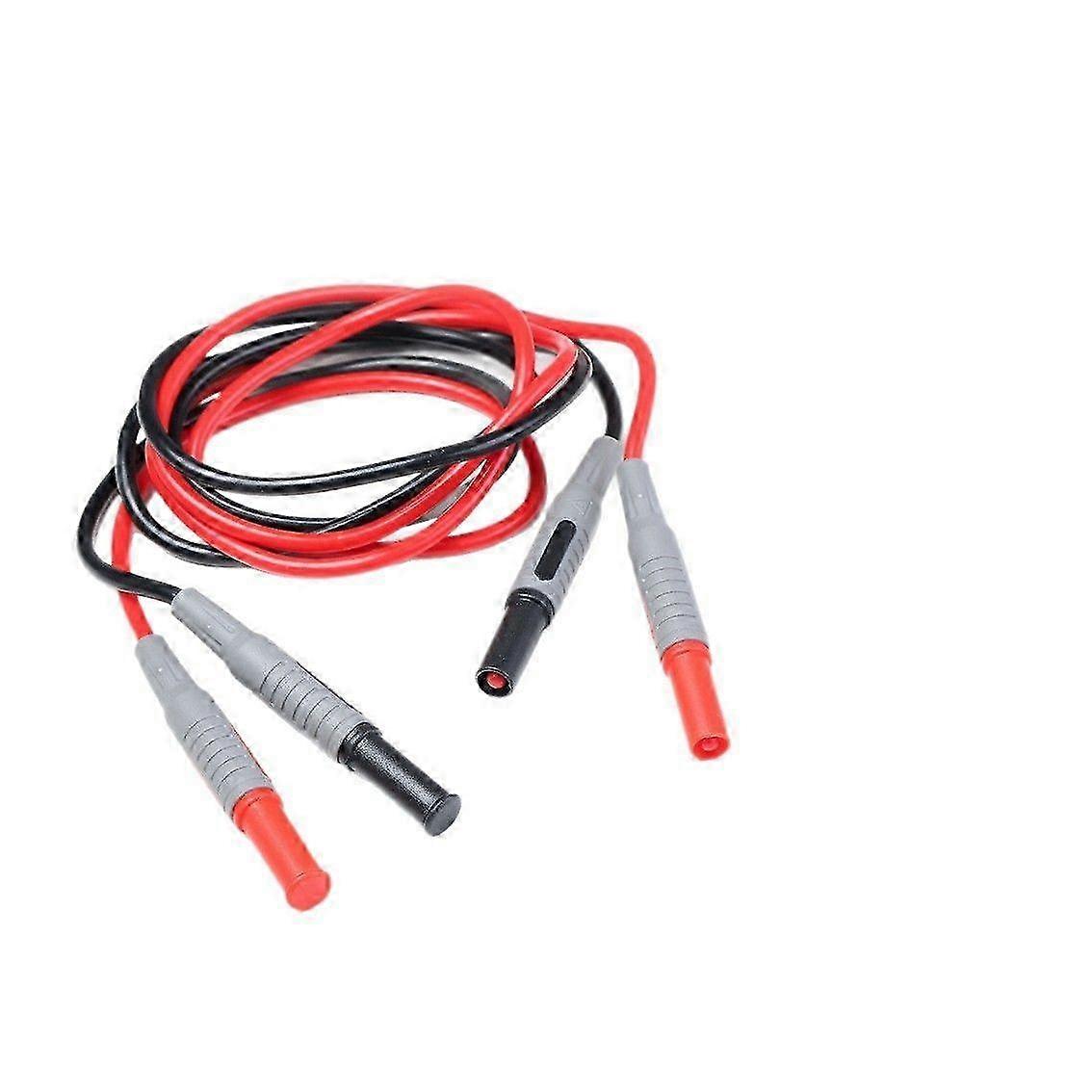 2pcs Practical Multimeter Test Leads Kit with Straight Plug Universal Flexible Electrical Testing Pr