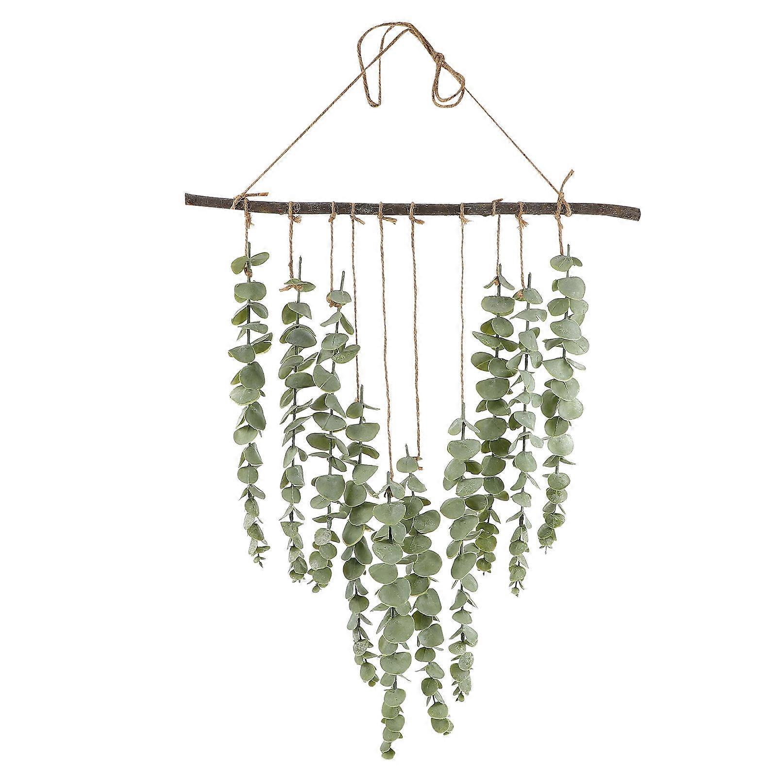 Home Hanging Adorn Wall-Mounted Simulation Eucalyptus Tree Pendant 3Sets