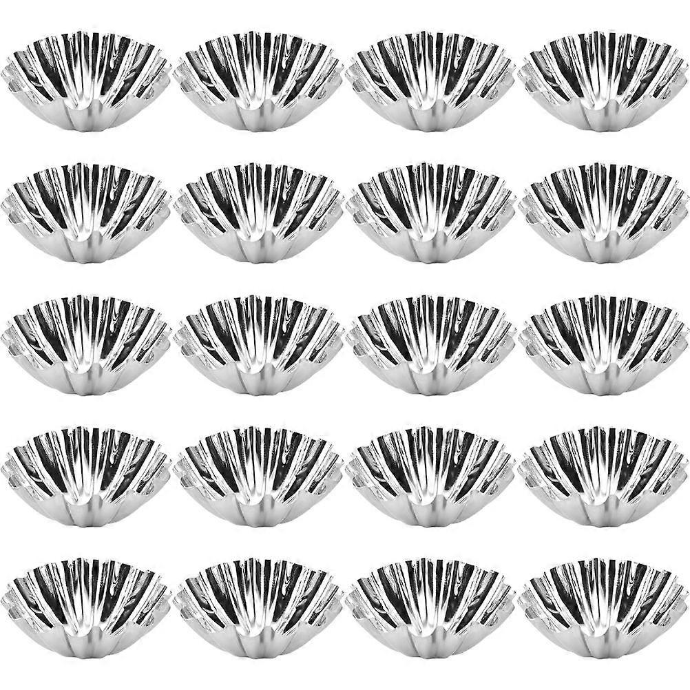 20Pcs Egg Tart Molds Multi-function Muffin Cups Convenient Baking Molds Baking Accessory