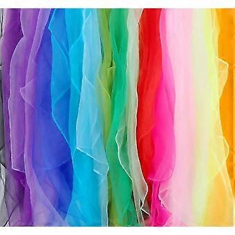 16-Pack Colorful Square Scarves, 60 x 60 cm, Ideal for Dancing, Gymnastics, and Kindergarten Activities