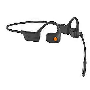 DG09 Bone Conduction Headset Bluetooth 5.3 Earphones Open Air Intelligent Noise Reduction Headphone with Mic compatible with Running Drivers