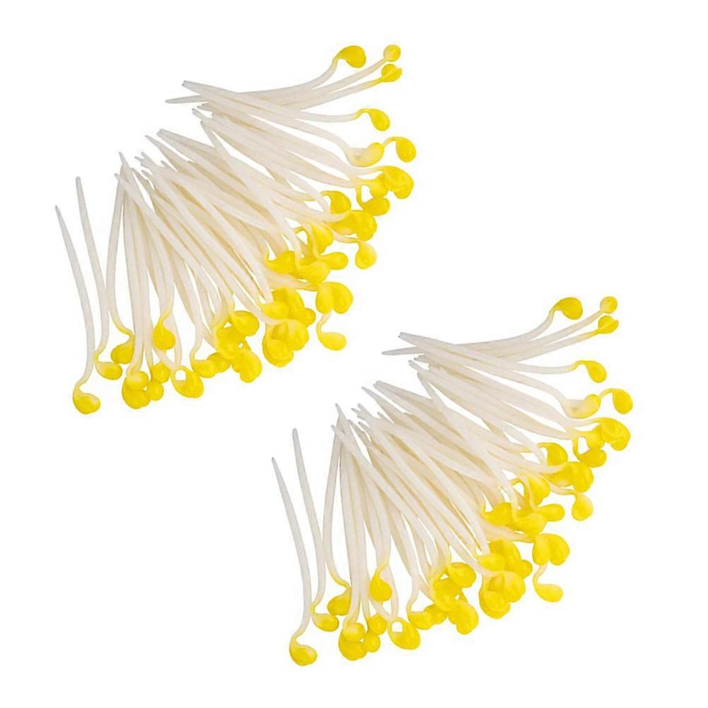 Artificial Bean Sprouts Simulation Vegetable Model for 100Pcs Display