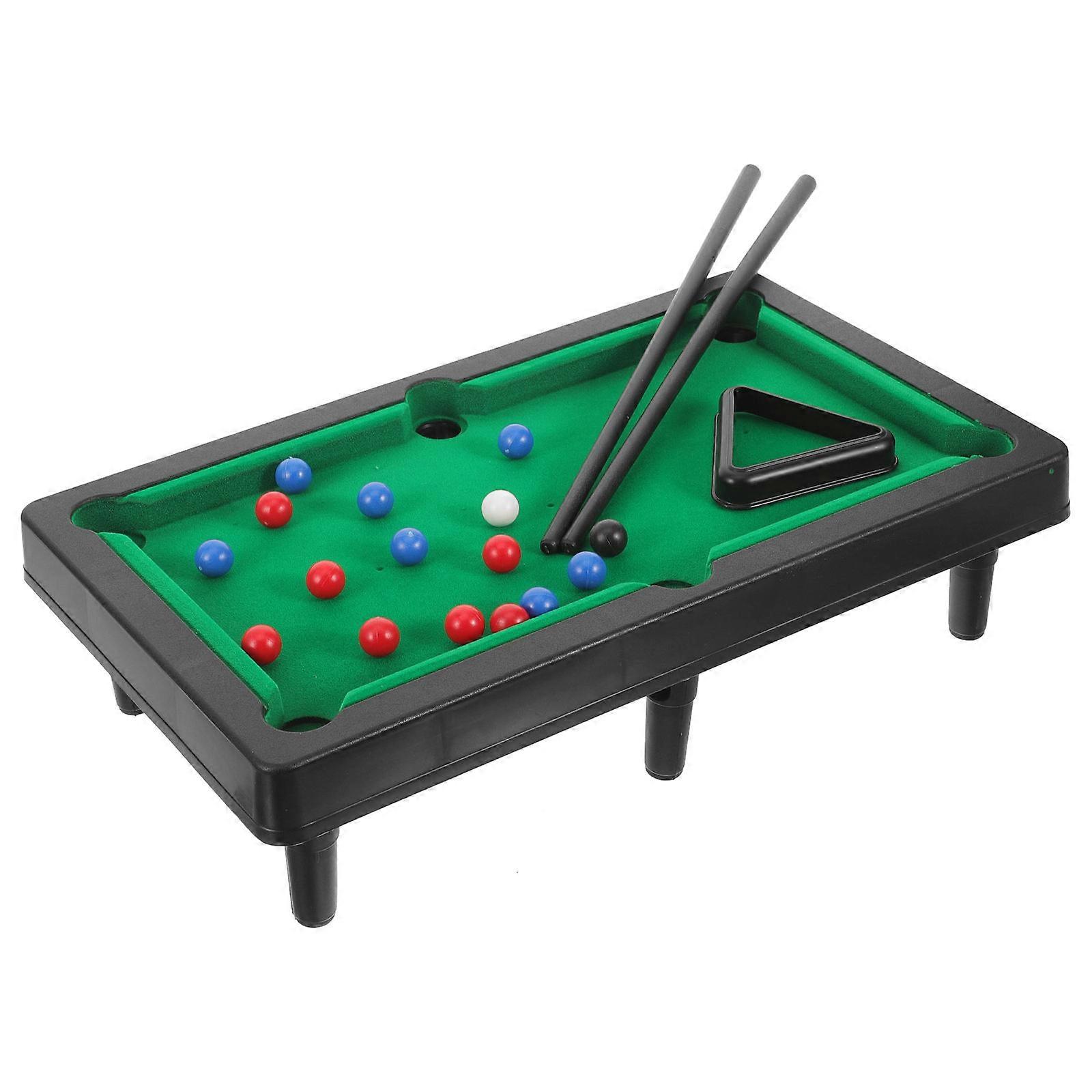 Pool Table Miniature Desktop Billiards Game for Pets 1Set Assorted Color