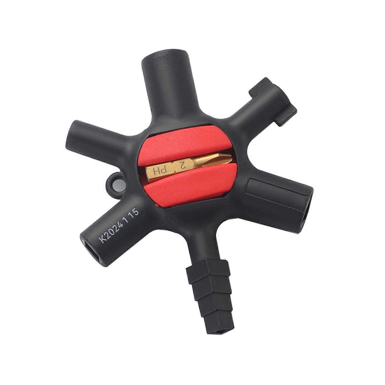 Ergonomik 9 Fonksiyonlu El Aleti, Ergonomik Tasarım, Güç Dağıtım Kabinleri ve Su Tesisatı Sistemleri İçin Çok Renkli Anahtar