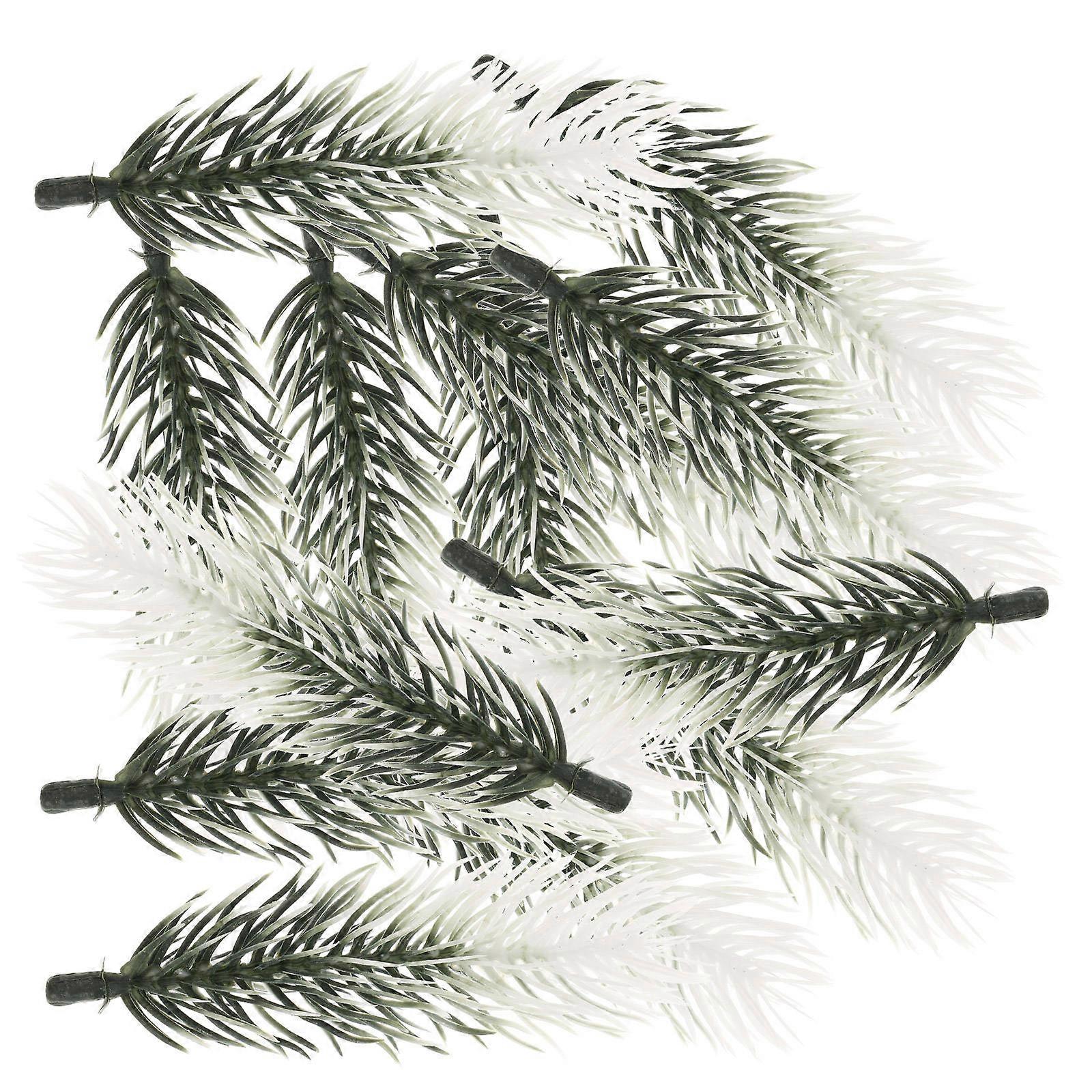 Artificial Pine Decoration 30Pcs Green Pine Needle Branches for Decor