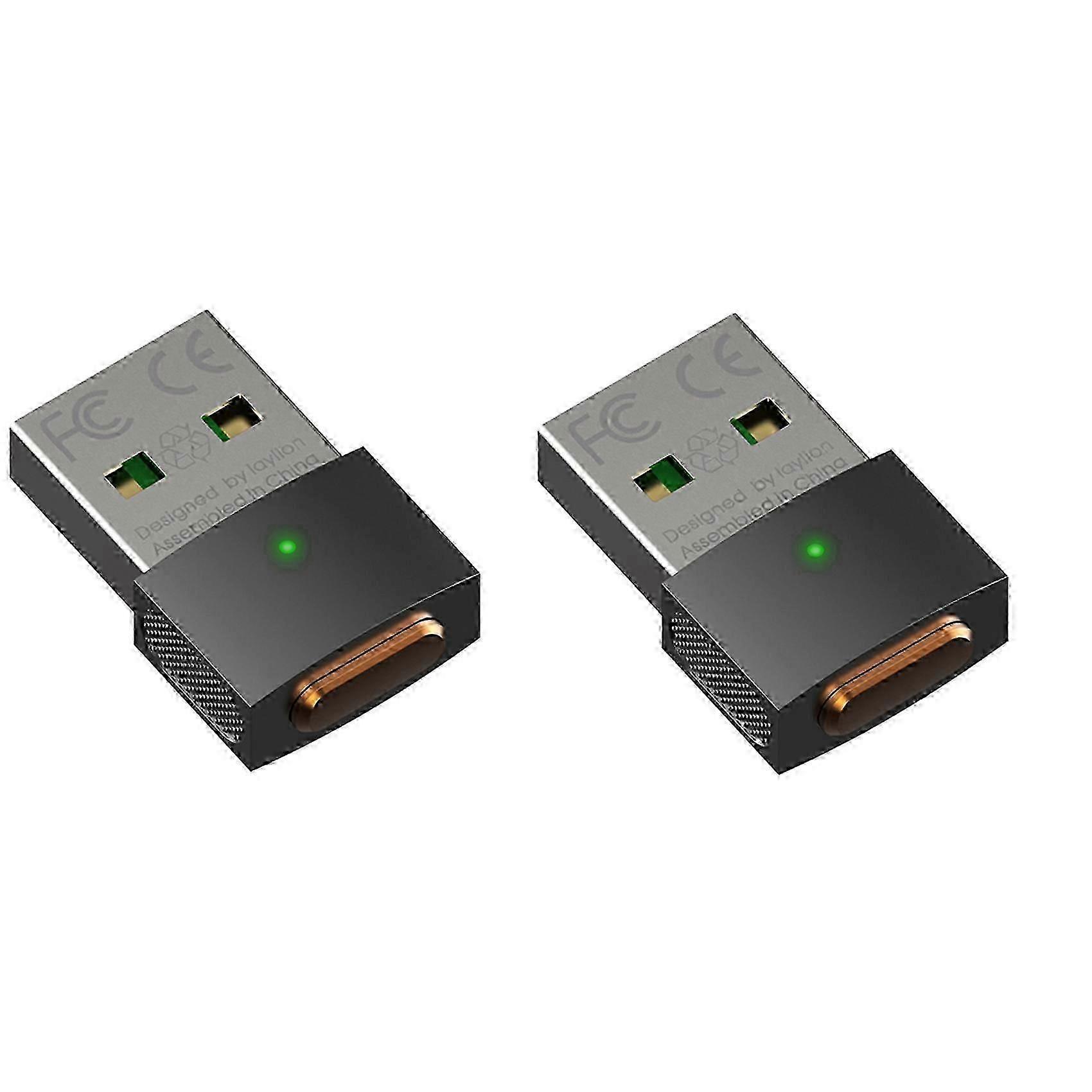 2X USB Mouse Mover Undetectable Mouse Jiggler with Memory Function Automatic Mouse Mover Jiggler Kee