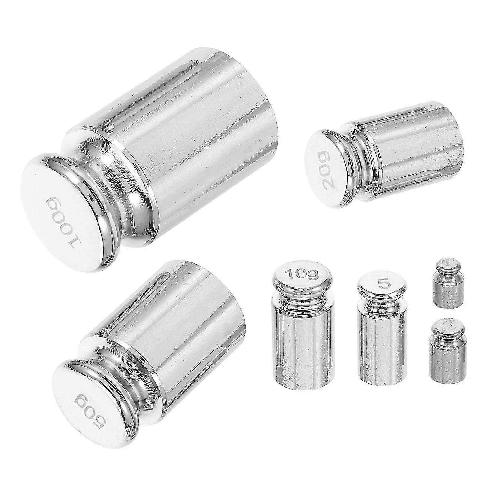 Precision Calibration Weights Steel Set for Scale 7Pcs Including Multiple Gram Sizes
