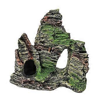 1PC Aquarium Decoration Artificial Hill Fish Tank Landscaping Ornament Resin Artificial Mountain (Random Style)