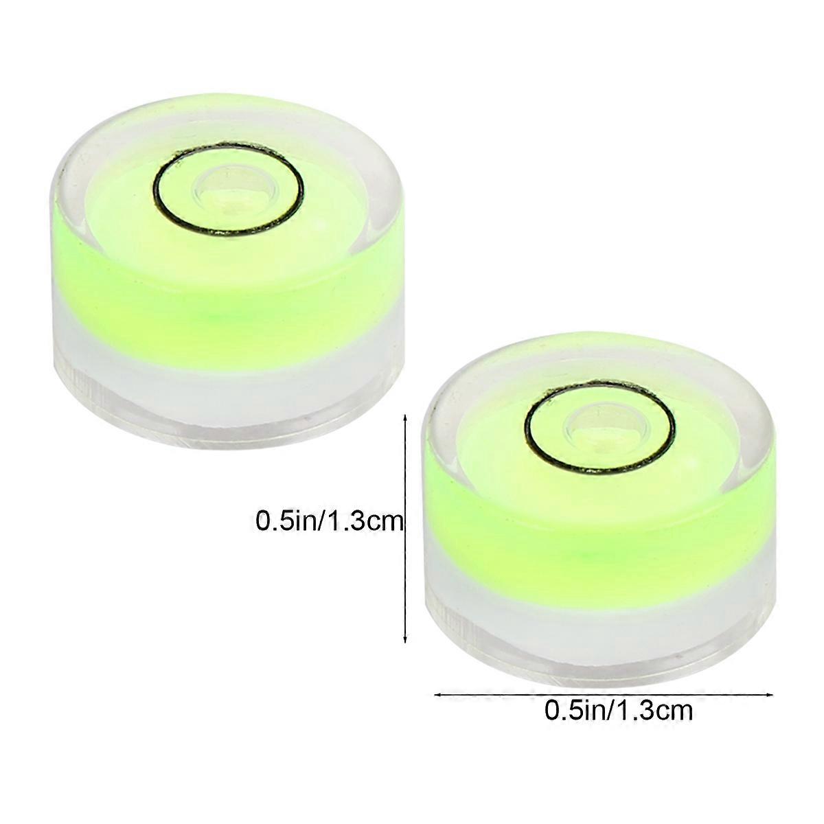 Circular Bubble Level Plastic Surface Spirit Level for Measuring Use 16Pcs