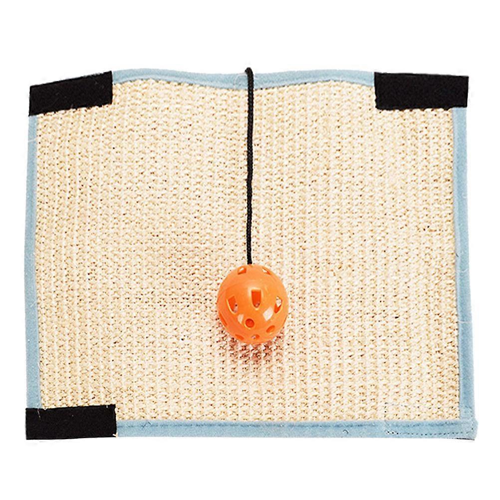 Cat Scratch Mat Practical Cat Scratcher Pad with Hook and Loop 2Pcs