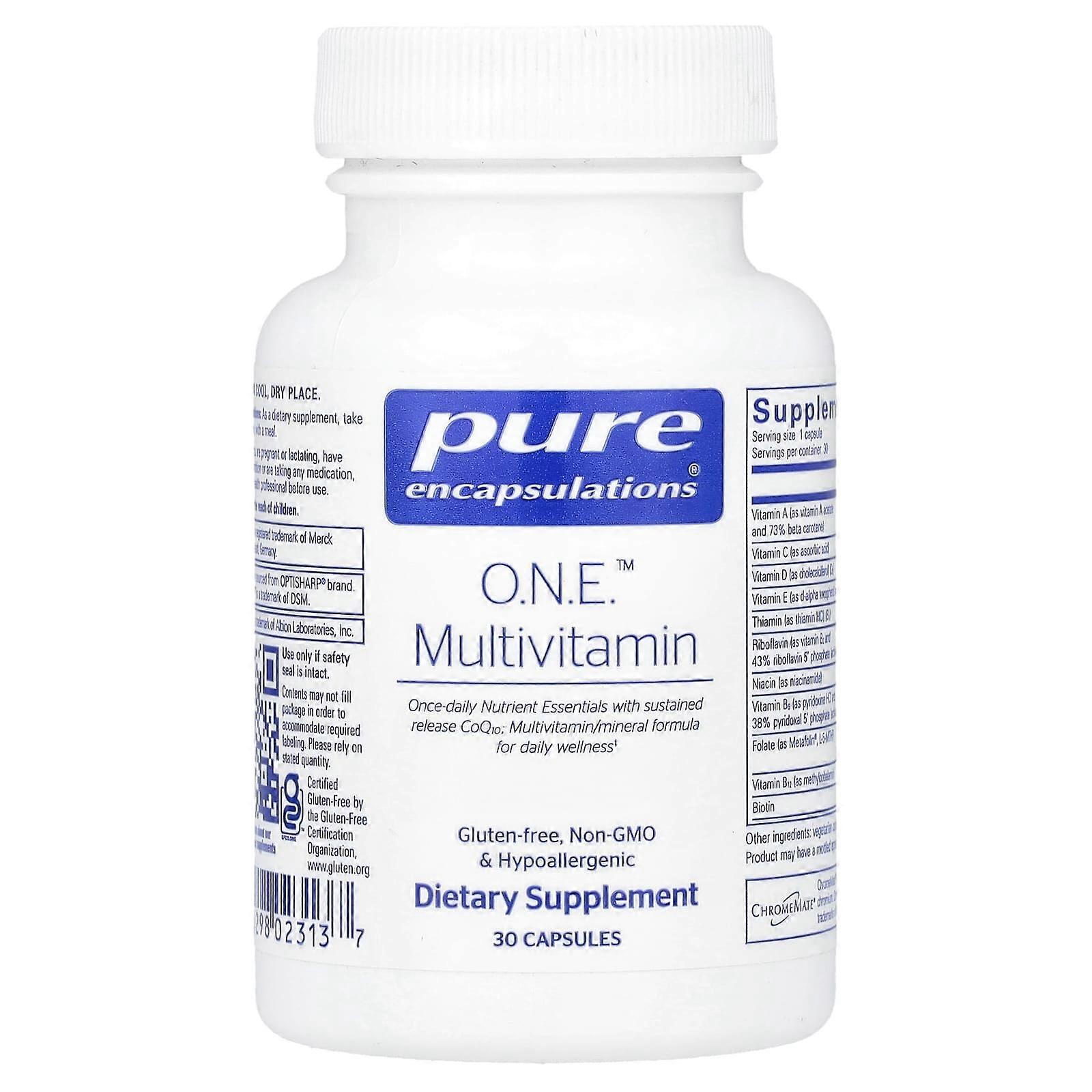 Pure Encapsulations, O.N.E.™ Multivitamin, 30 Capsules