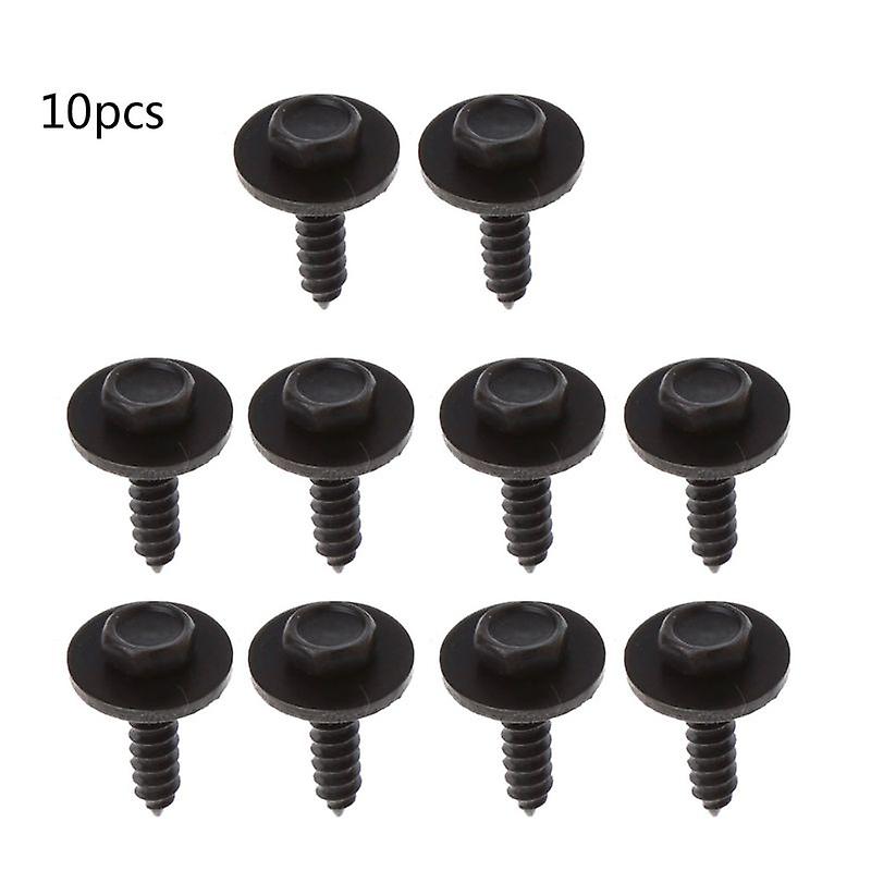 10pcs Universal Hex Screws Self Tapping Tapper Screw For Various Car Vehicle Kit