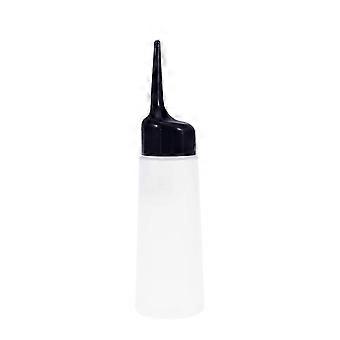 Shampoo Pump Bottle Refillable Container for Hairdressing Salon Home Use 20.00X5.00X5.00cm White Slant Tip for Applying Hair Color 2Pcs