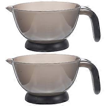 Hair Dye Mixing Bowls Color Bowls for Hair Salon with Handle 2Pcs