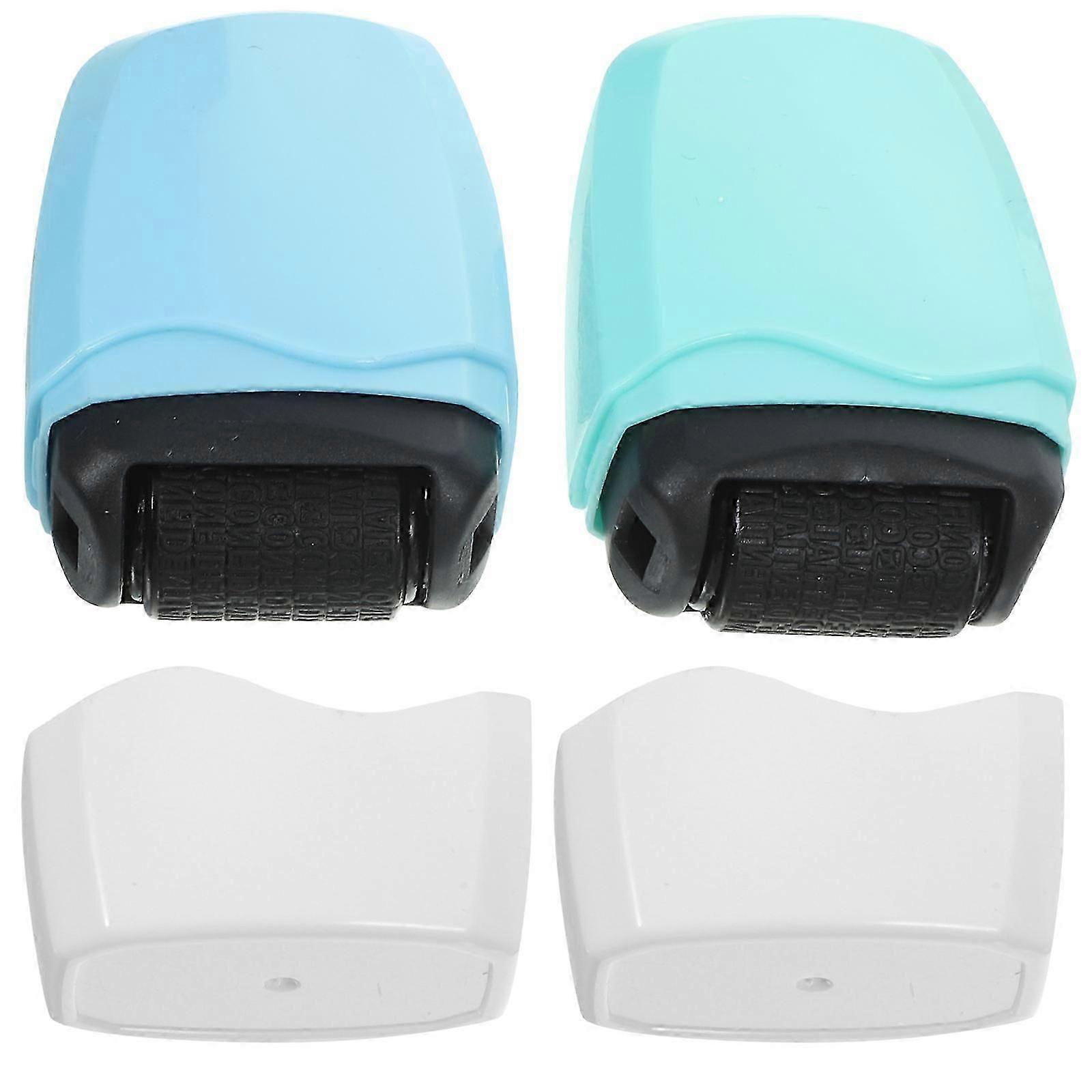 Privacy Roller Stamps, Multi-Function Stamp Set for Hiding Confidential Info, 10-Pack Assorted Colors, Easy to Use for Documents and Mail
