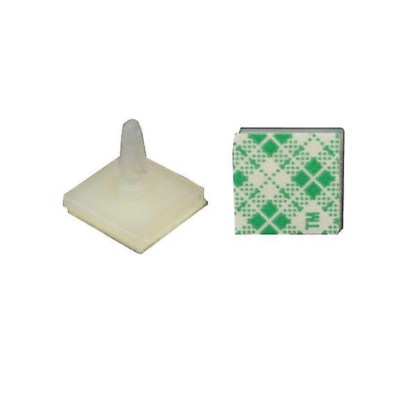 100Pcs Nylon Plastic Adhesive Spacer Standoff Locking Snap-in Posts Fixed Clips