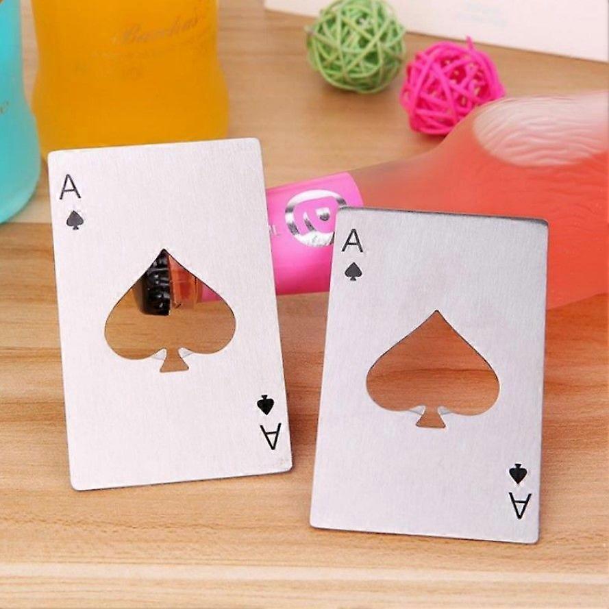 2pcs Steel Bottle Opener Card(silver)