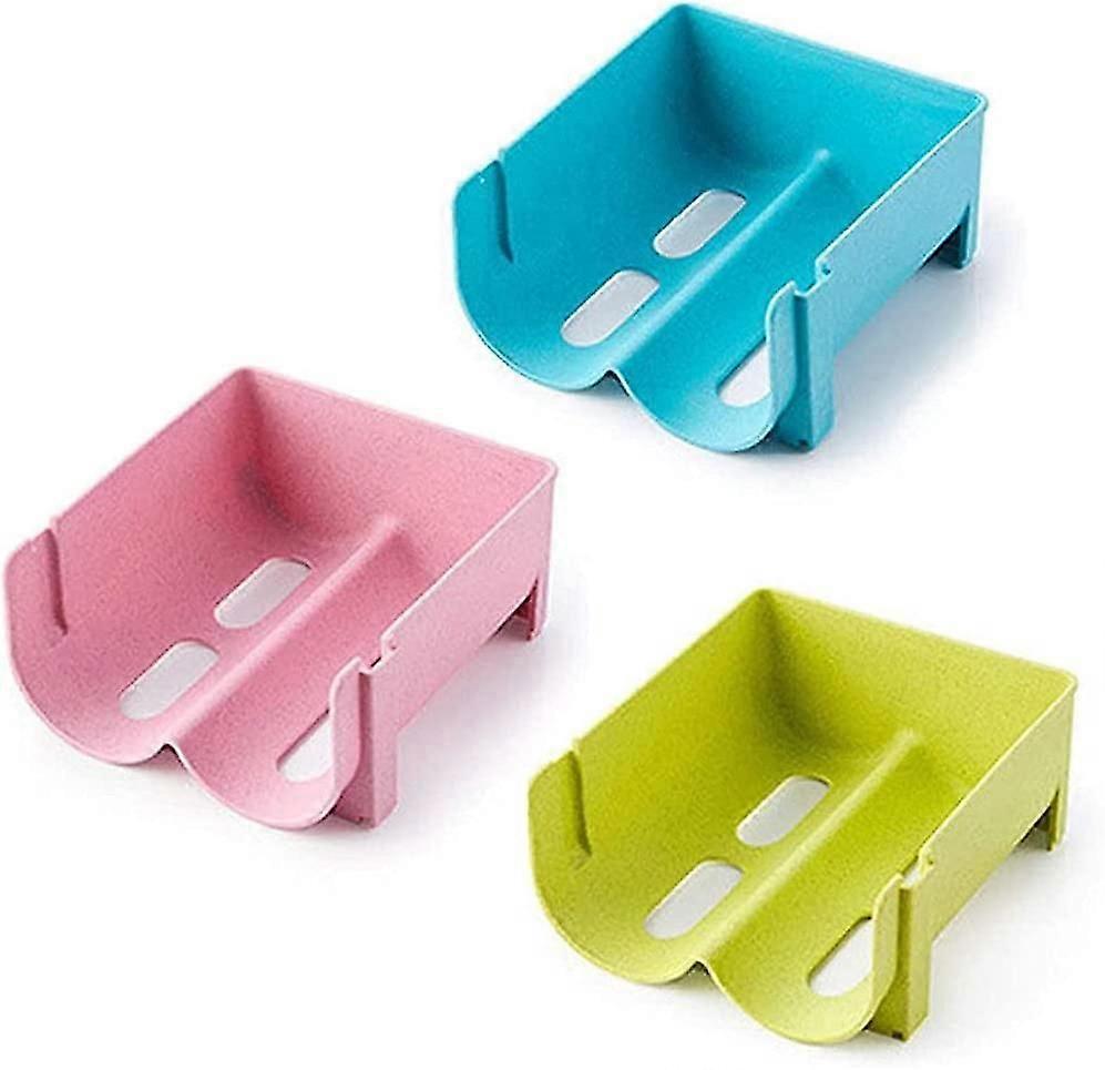 3 Pcs Heilwiy Stackable Bottle Holders, Plastic Bottle Rack, Plastic Stackable Wine Rack, Plastic Gift