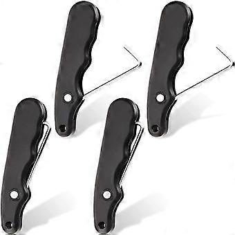 4Pcs Folding Shoe Lace Puller,Portable Lace Tightener Tool,Skate Lace Tightener compatible with Ice Skates Figu