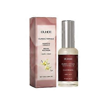 OUHOE Soft Classic Vanilla perfume Oil (Vanilla Flavor) Sweet, Portable, Elegant, Natural, Fresh, Charming, Long lasting