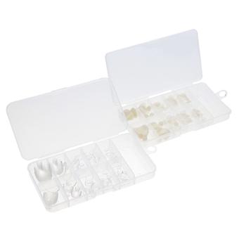 200Pcs Press on Toe Nails Fake Toenail Tips French False Toenail Decorations