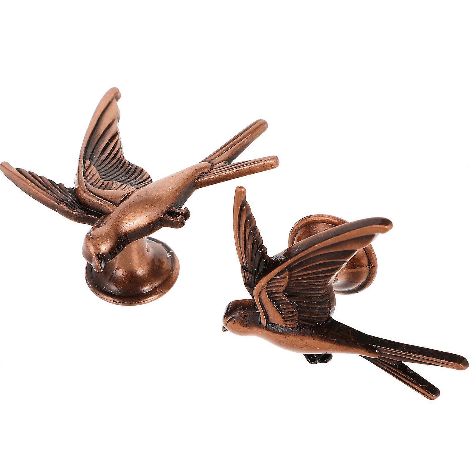 2pcs Cabinet Handles Decorative Door Knobs Interior Door Handle Bird Drawer Knobs