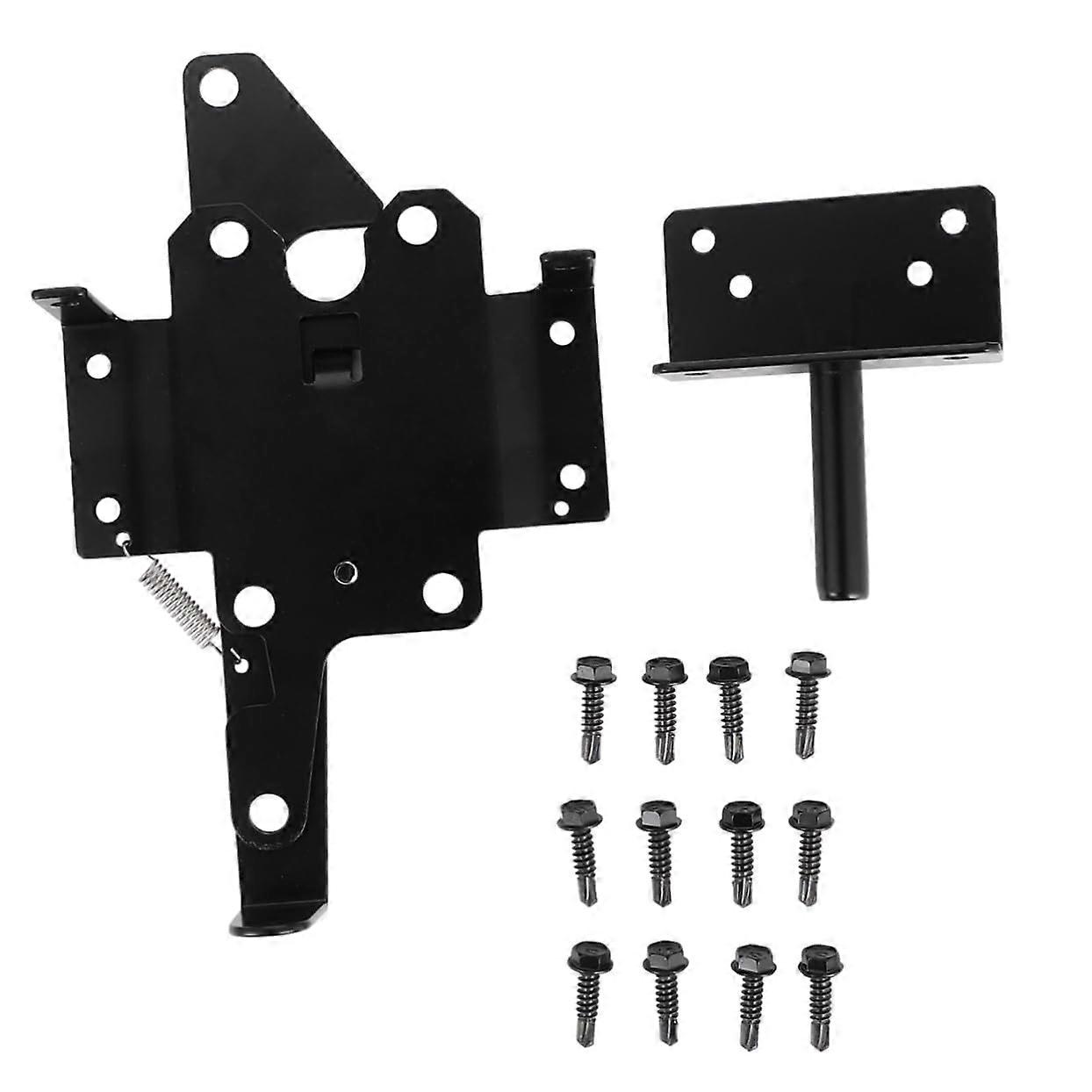 Automatic Gravity Gate Latch Iron Post Mount Door Bolt Lock with Durable Iron Construction for Secure Reinforcement