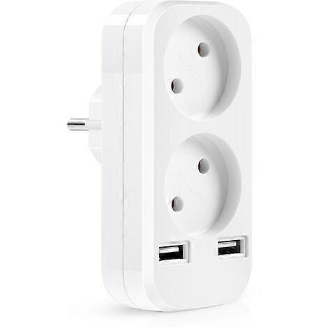 Portable European Standard with USB Conversion Plug 2 Position Socket