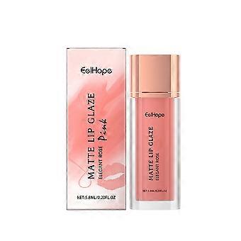 Eelhope Matte Mouth Red Lip Glaze, Gentle Moisturizing Lip Care Natural Hydrating Color Makeup Portable Lip Glaze