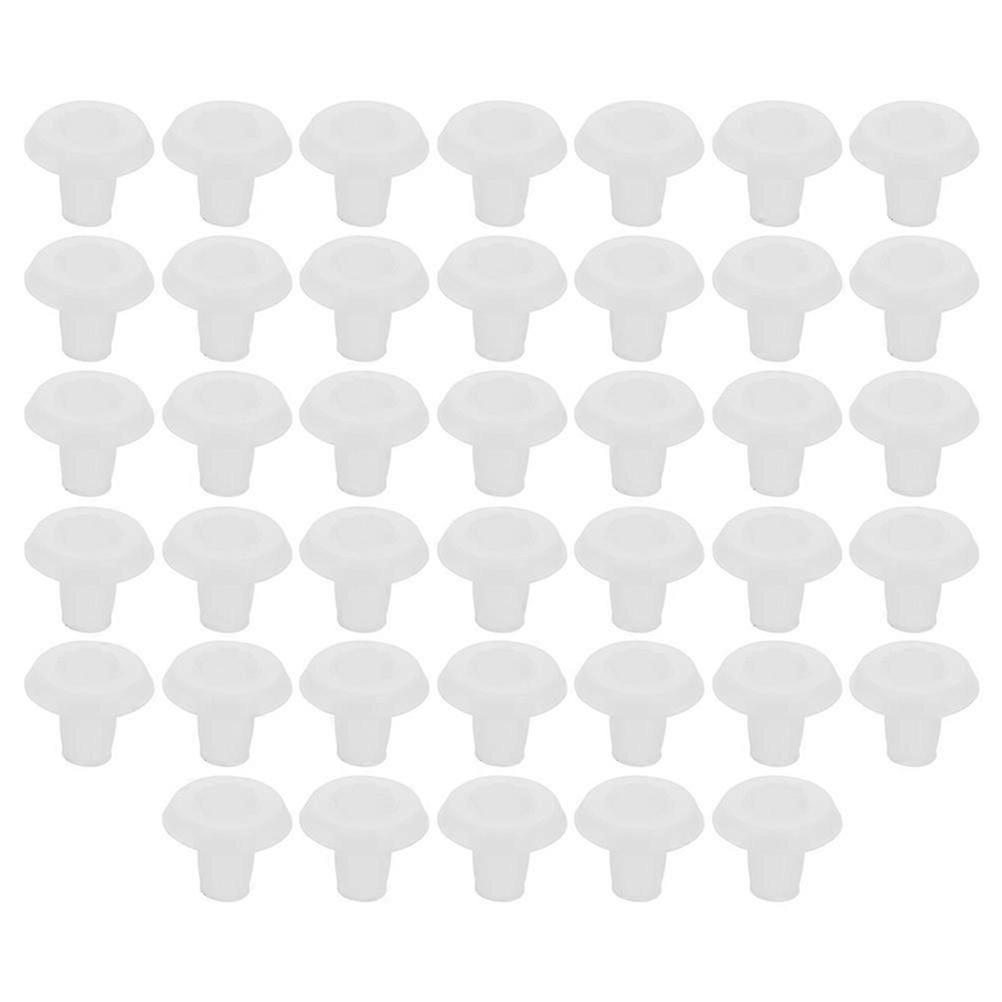 80Pcs Transparent Pom Blinds Bottom Rail Button Plug Compatible with Horizontal Blinds