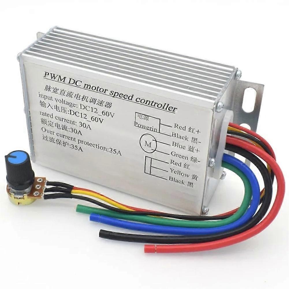 Stepless Modulator Module PWM DC 10V-60V 1500w Brush Motor Speed Controller