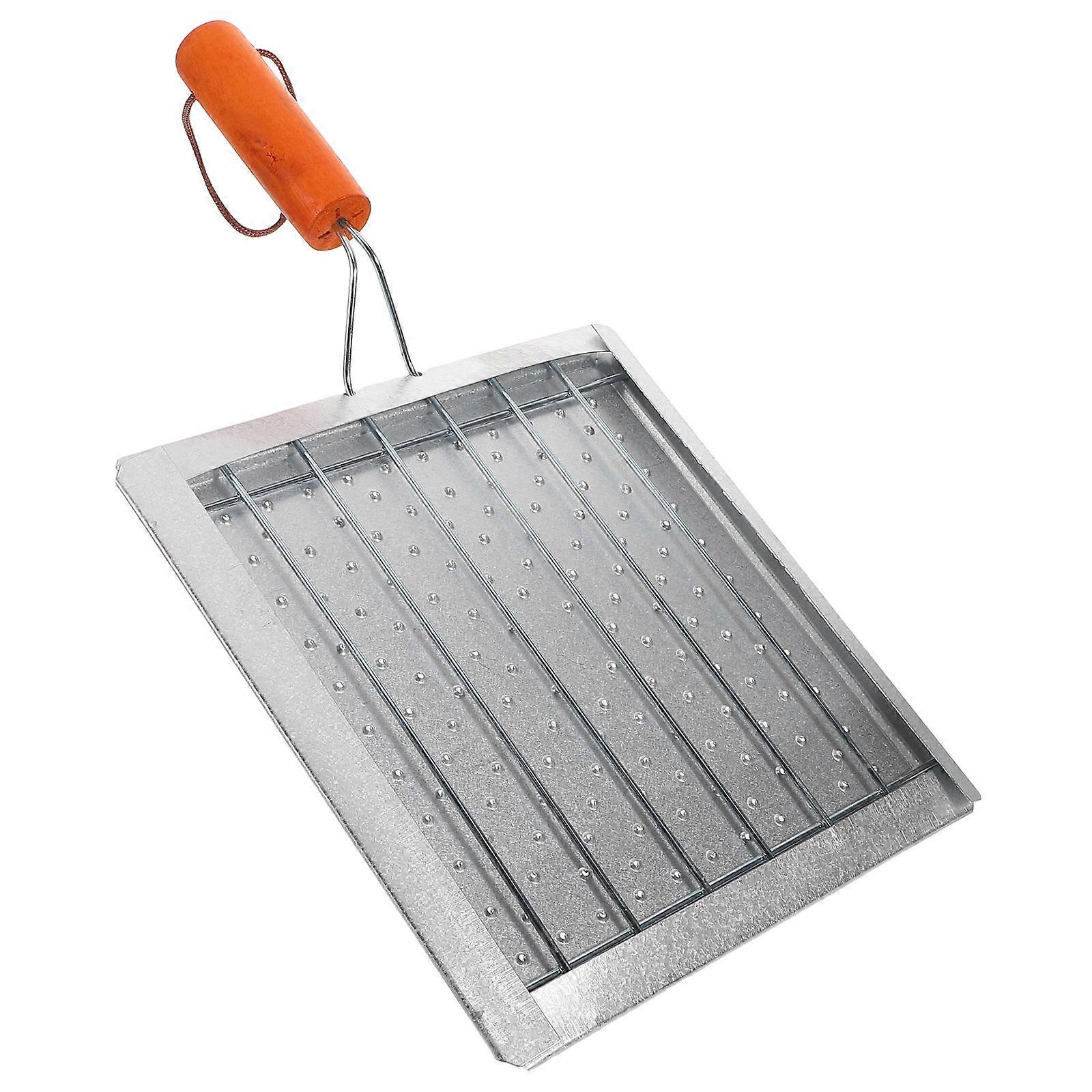 Burning Bbq Tools Portable Camping Grilling Rack with Foldable Handle