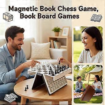 Playbook'd Four in a Row, Playbook Board Game, Hangman Game, Chess, Sea Battle Game, Backgammon, Mancala, Decorative Bookshelf Strategy 3D Printed Boo