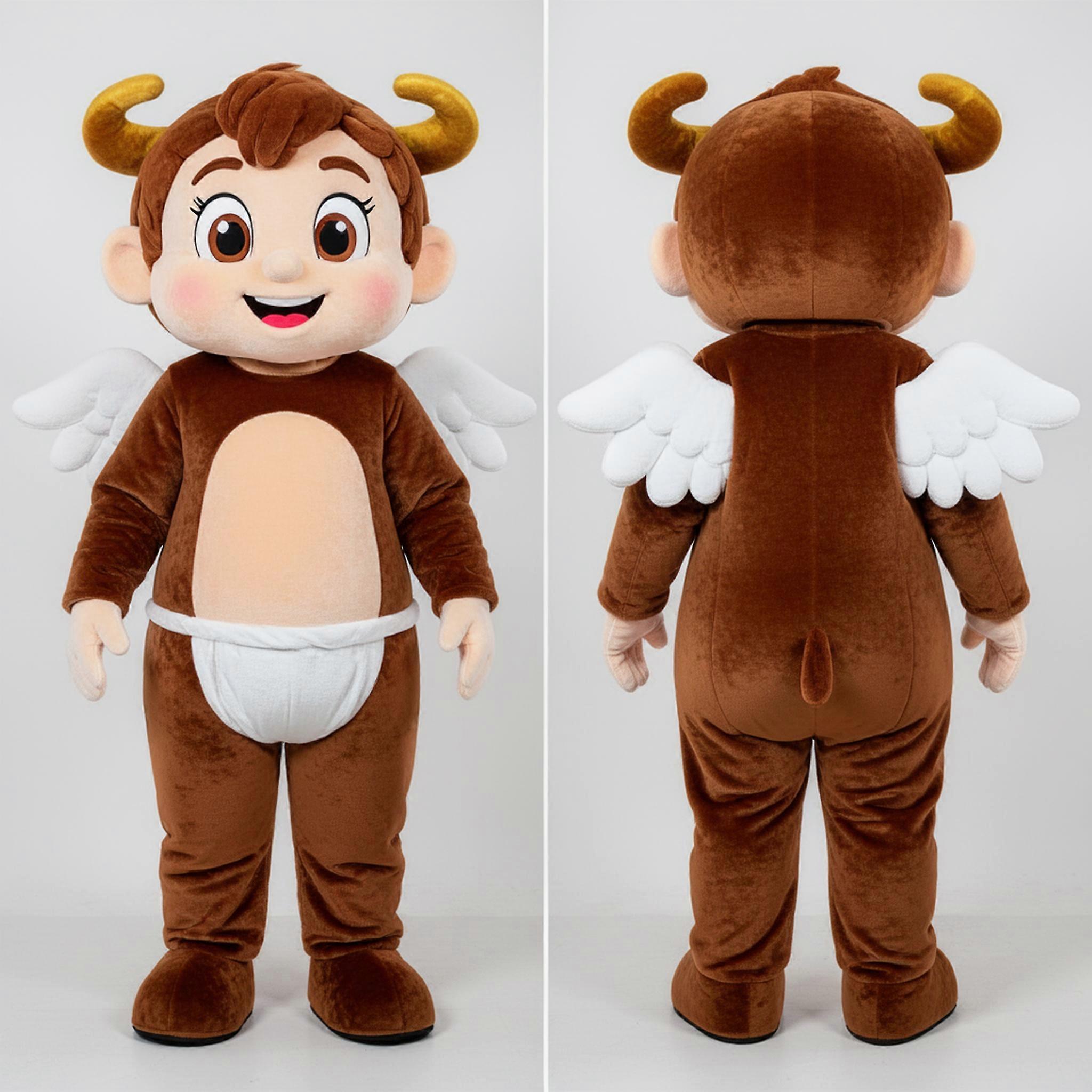 MASTICOT Velvet Brown Cupid Mascot