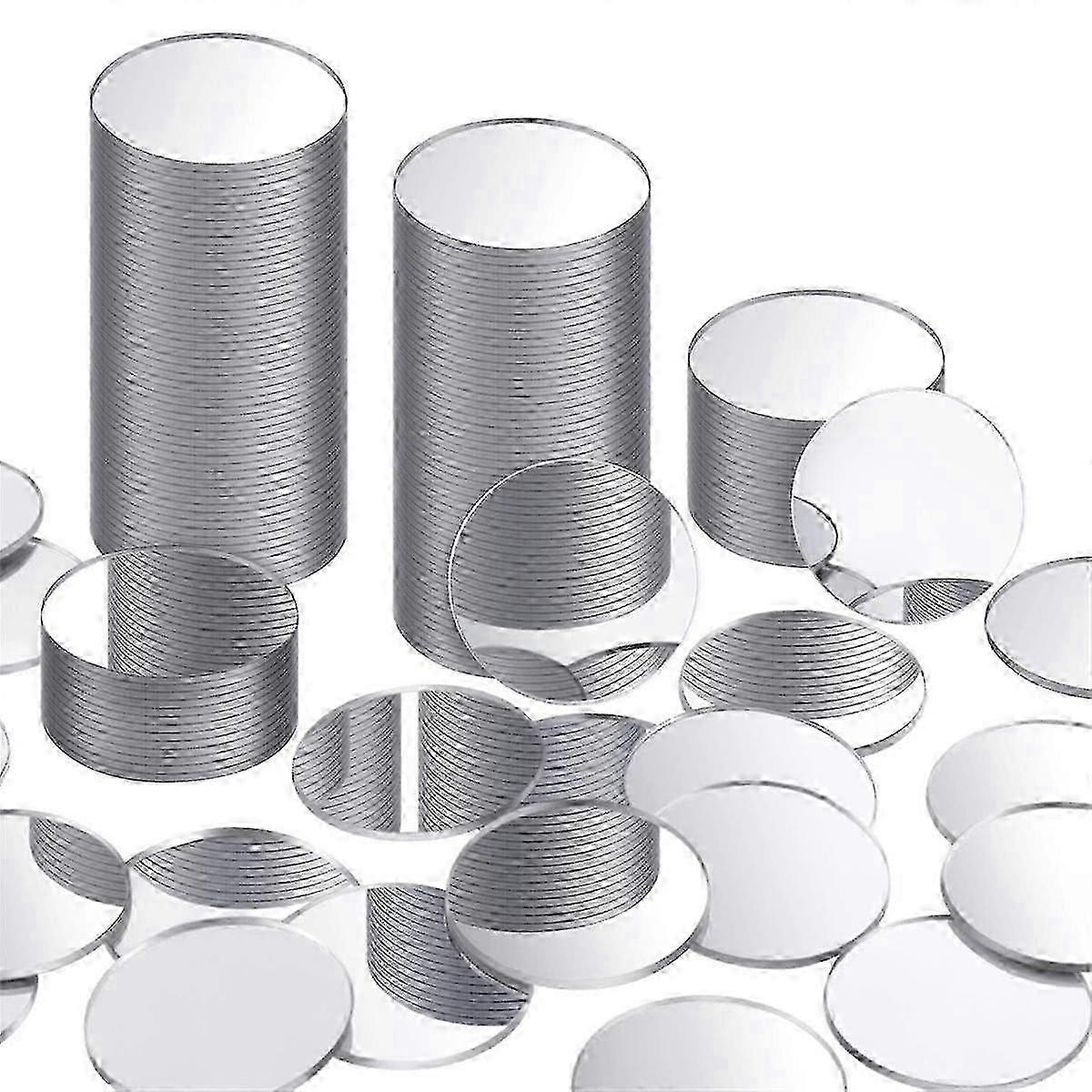 50mm Adhesive Craft Mirror Circles