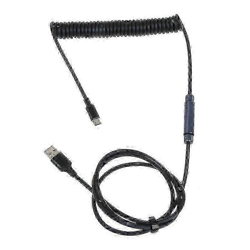 Type C Mechanical Keyboard Aviation Patch Cord Type-c Aviators Coil Connector