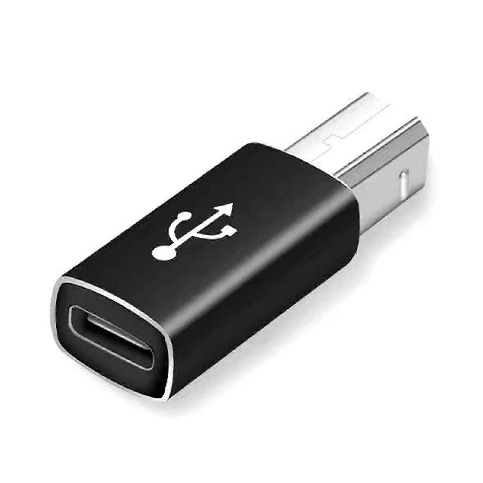 Compact Metal USB Square to C Adapter