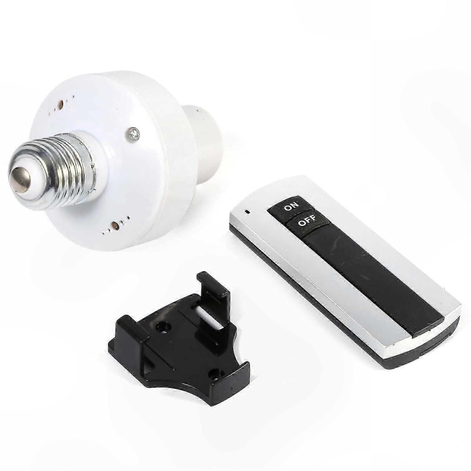 Wireless Remote Control E27 Lamp Holder with Switch for 220V Lighting Fixtures