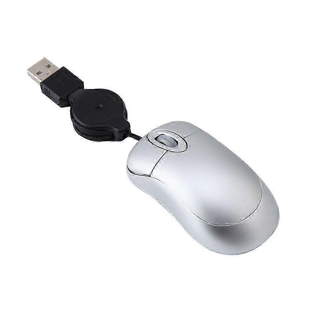 Retractable Cable Mini Optical Mouse