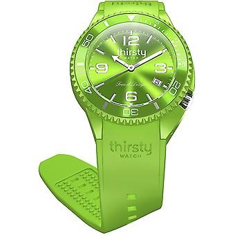 Thirsty Kiwi Unisex Watch for Unisex Analog Japanese Quartz with Silicone Bracelet BO-KIWI