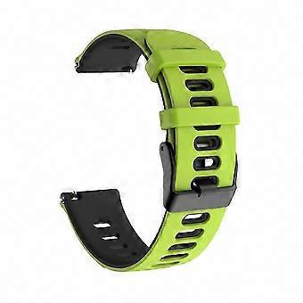 Compatible with Galaxy Watch 4 44mm, 20mm Two-Color Silicone Watch Band