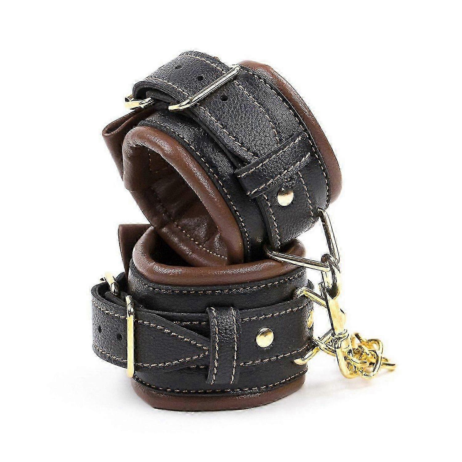 PU Leather Ankle Wrist Support Cuffs