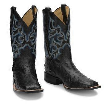 Mid-Calf-Stiefel mit eckiger Zehenpartie, Retro-Stickerei und Straußenmuster für Herren, übergroße Ritterstiefel in den Größen 38-48.