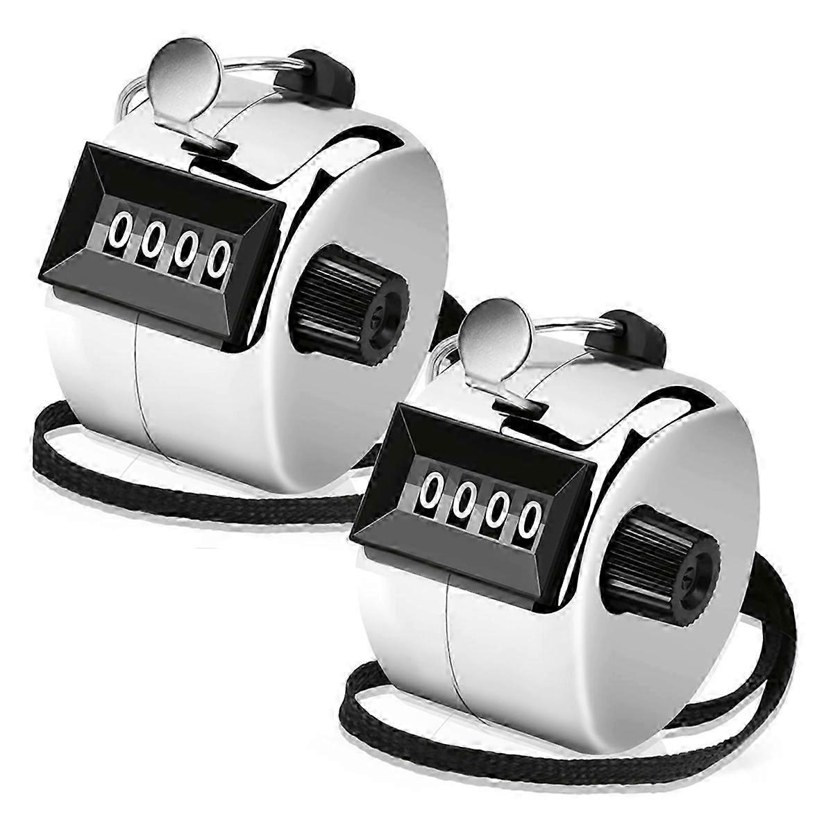 2 Pack Mechanical 4 Digit Clicker Counter